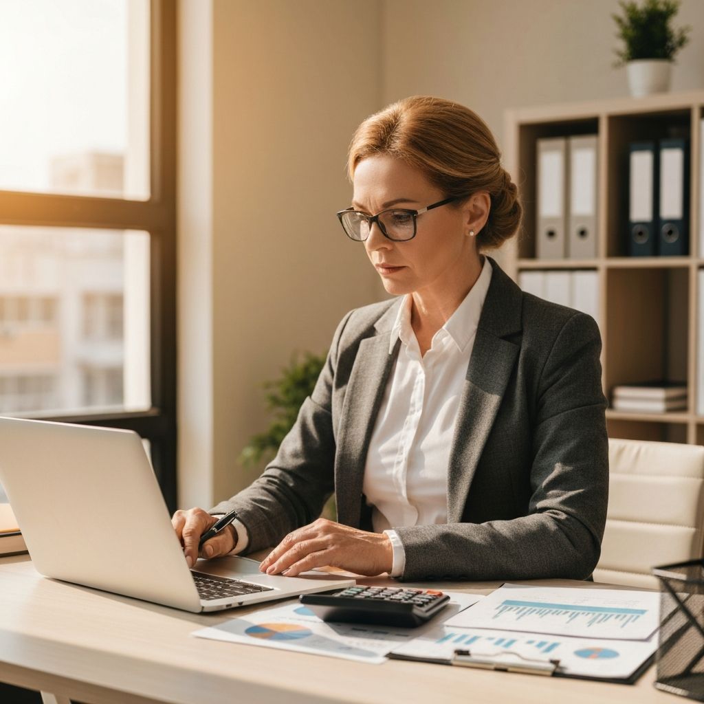 Professionele accountant aan het werk